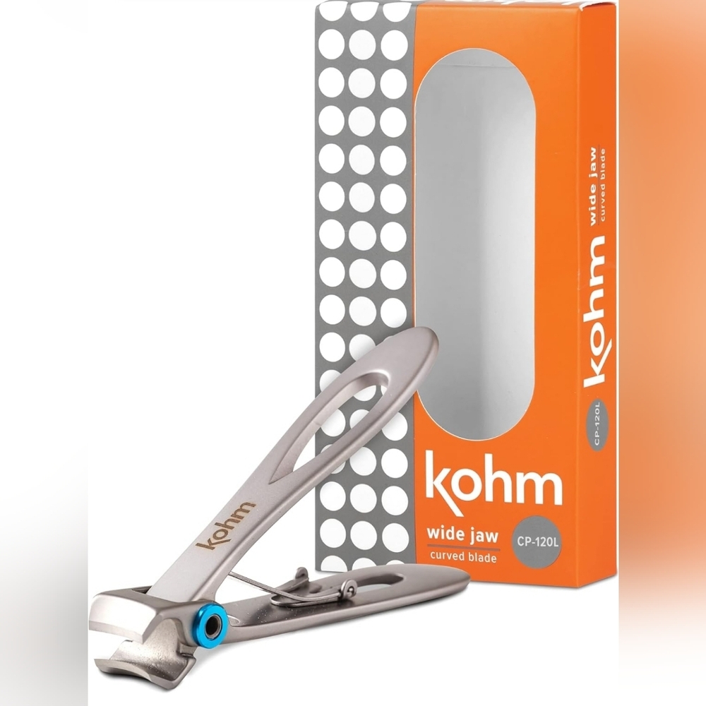 Kohm CP-120L Heavy Duty Wide Jaw Toenail Clippers - NEW